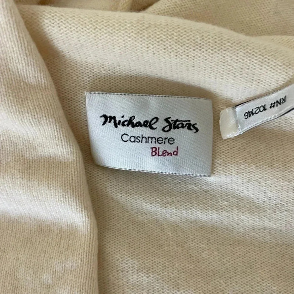 Michael Stars cream wool cashmere blend cardigan - Picture 8 of 8